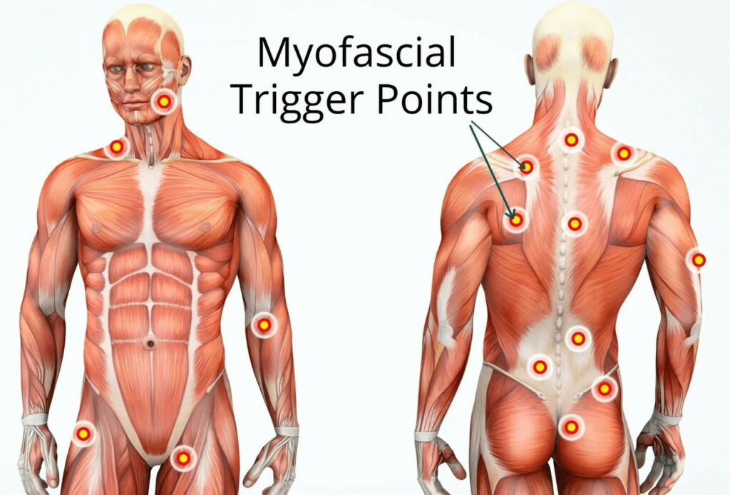 Myofascial trigger points graphic